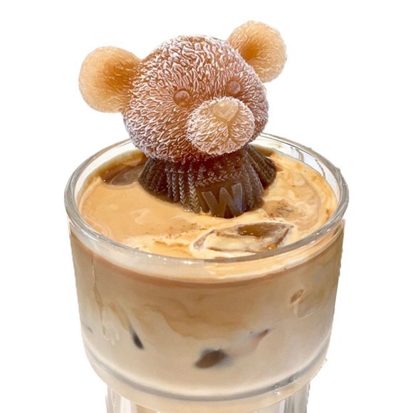 3D Ice Cube Little Bear‎ mold Silicone Chocolate Mould Tray Ice Cream new - Picture 1 of 8